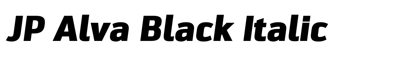 JP Alva Black Italic
